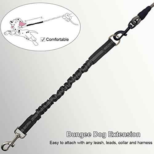 8FT Dog Tie-Out Rope + Bungee Dog Leash Extension