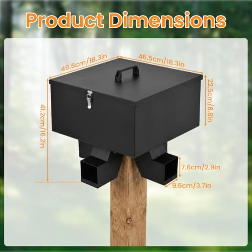 80 Lbs Heavy Duty Wild Deer Feeder Wildlife Station