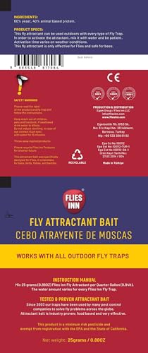 1 Flies Inn LITE Fly Cage Ranch Fly Trap with 2 Flies Inn Fly Bait Refill, Low Odor, Reusable, Built to Last for Years - style: Fly Cage Fly Trap