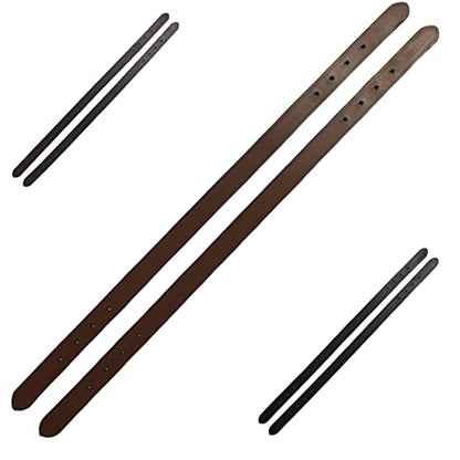 Majestic Ally 2 Pcs Smooth Replacement Leather Crown for Breakaway Halter - color: Chestnut