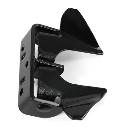 Wall Mount Butterfly Latch 1-3/8" to 1-5/8", Gate Fork Lock - color: Black