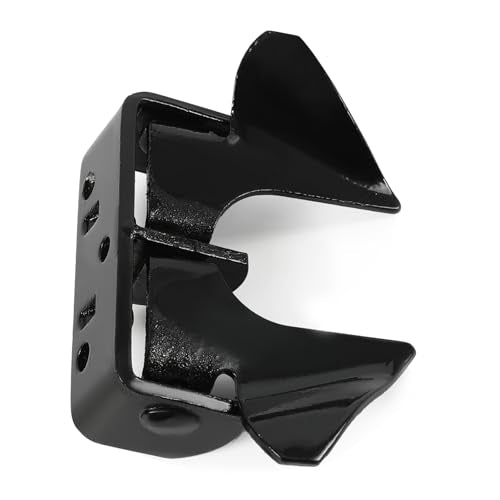 Wall Mount Butterfly Latch 1-3/8" to 1-5/8", Gate Fork Lock - color: Black