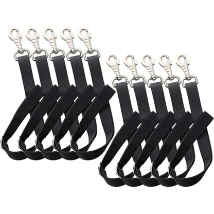 Nylon Horse Bucket Strap for Outdoor Feeders,Black,10 Pcs - color: Black