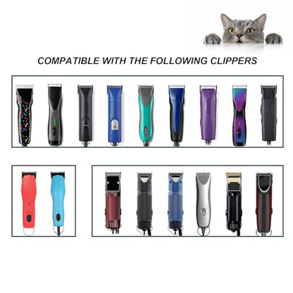 Black Detachable Dog Blades Set Compatible with Andis/Oster A5 Grooming - color: Black, size: 4 PACK(3.2-13mm）