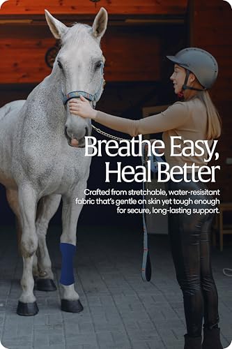 Equinavia 20 Pack Self Adhesive Bandage Wrap, 4 Inch Vet Wrap for Horses - color: Blue