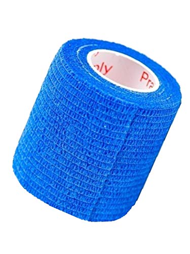 2 Inch Self Adhesive Bandage Wrap & Athletic Tape - 24Pk, Blue - color: Blue, size: 24 Rolls