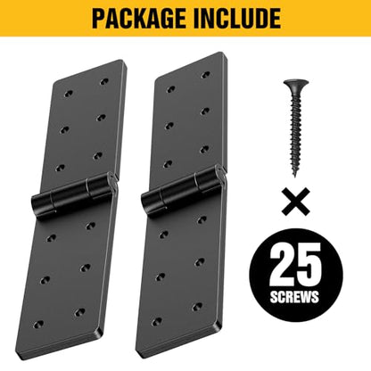 Fence Gate Hinge Heavy Duty 2Pack 270Degree Barn Door Hardware Kit