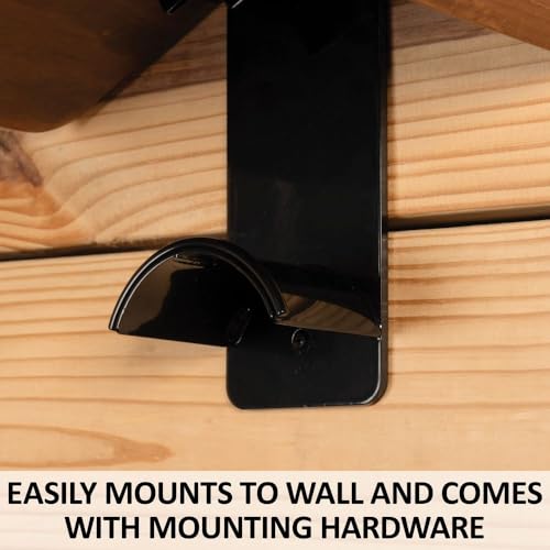 Schneiders Easy-Up Wood Mounted Saddle Rack with Bridle Hook | Durable Pine and Metal Design for English and Western Saddles | Ideal for Tack Rooms and Horse Barns | Color Light Walnut