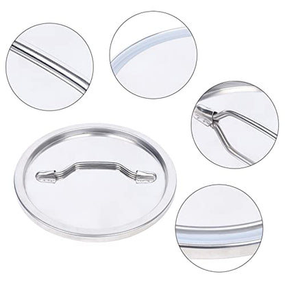 DYRABREST Universal Lid Stainless Steel Durable Universal Milk Bucket Lid Fits 12-60L Milk Bucket