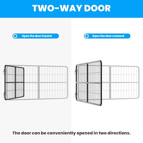 48" W×24" H Stall Guards for Horses, Horse Stall Gates, Heavy Duty Steel Yoke Design Fits Standard Barn Doorways
