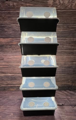 Myco Labs Grower's Select 66Q Large Mushroom Monotub Fruiting Chamber with Filter Disks and Liner - size: 66 Quart