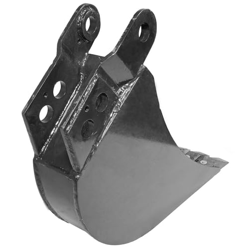 Titan Attachments 8in Wide Backhoe Bucket, 3-Carbon Steel Teeth, Hydraulic Tilt Backhoe & Excavator Attachment - size: 8"