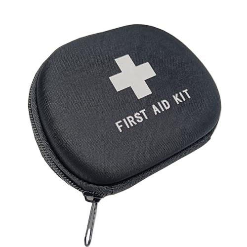 First Aid Hard Case Empty First Aid Hard Case First Aid EVA Medicine Red Medical Bag for Home Health Emergency Pets Dog First Responder Camping Outdoors (Small 5x4x1.8”), Black - size: Small 5x4x1.8”