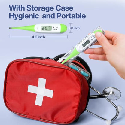 Boncare Digital Thermometer for Adults, Kids & Babies, Light Green - color: Light Green