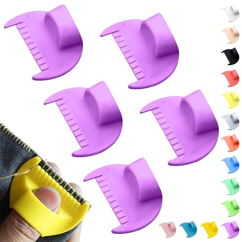 2mm-6mm Seam Guide for Hand Sewing Edge Lockranding Tool 5 PCS Set for Leather/Fabric/Craft Sew, Purple - color: Purple 2-6mm 5PCS