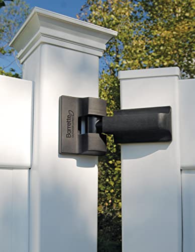 Barrette Outdoor Living Heavy-Duty Modern Wrap Hinge Kit, Black(2 Pack)