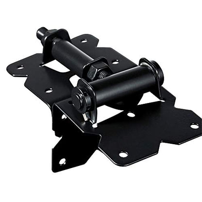 skysen Stainless Steel Vinyl Wood Fence Self Closing Gate Hinges Black(2063 Pair)