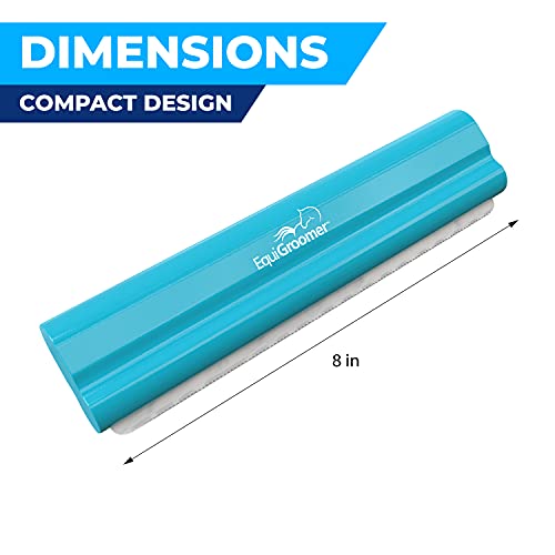 EquiGroomer 8-Inch Deshedding Brush for Dogs & Horses, Turquoise - color: Turquoise