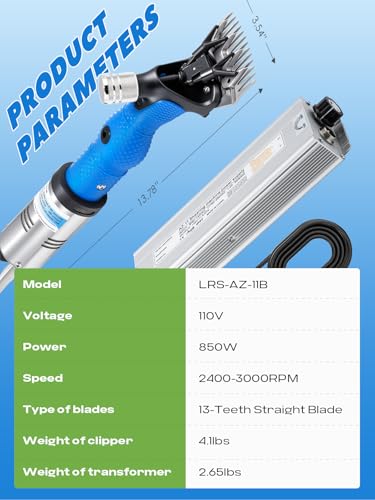 Sheep Shears Electric 850W, Infinite Speed Adjustable 2400-3000RPM