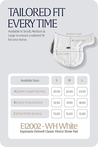 Equinavia Eidsvoll Close Contact Horse Pad, Fit Fleece English Saddle Pad - size: Medium