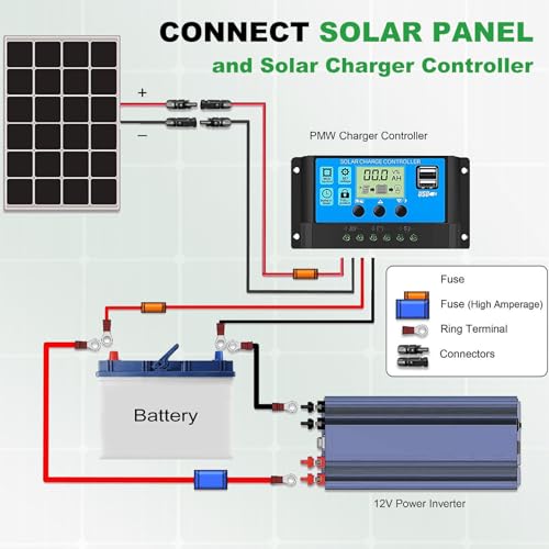Oududainzi 25FT Solar Extension Cable with Female and Male Connector - size: 28FT