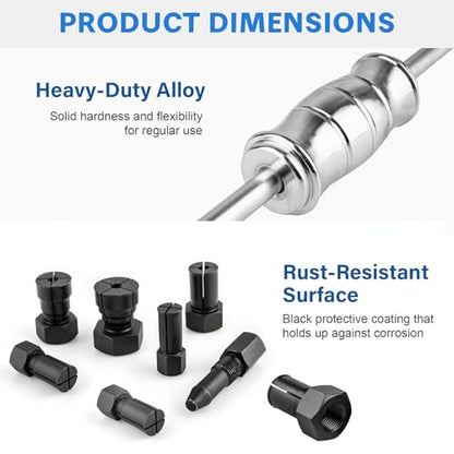 12pcs Blind Hole Collet Bearing Puller Set Slide Hammer 8-32mm