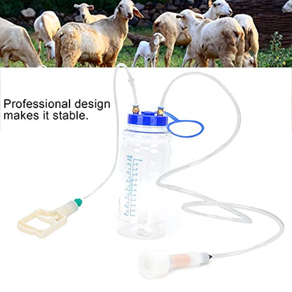 Milking Machine, Goat Milking Machine,Manual Goat Milker,Single Head Milker with Vacuum Pump,2L Sheep Milking Machine for Farm,for Homesteaders and Small Dairy Goats (Single Sided) (Single Sided) - size: Single Sided