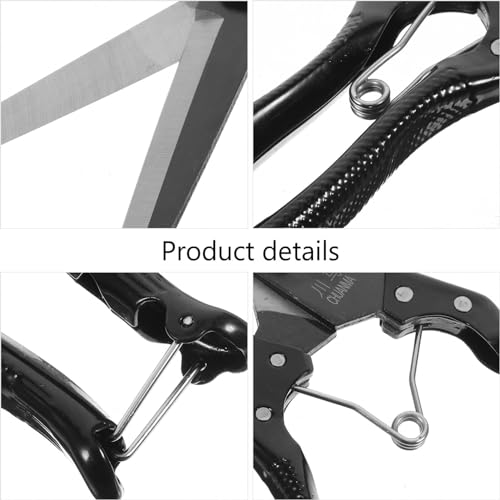 Manual Sheep Shears 13.78 Inch Carbon Steel Animal Hair Clippers with Ergonomic Handle for Efficient Sheep Goat Cow Grooming and Farm Use