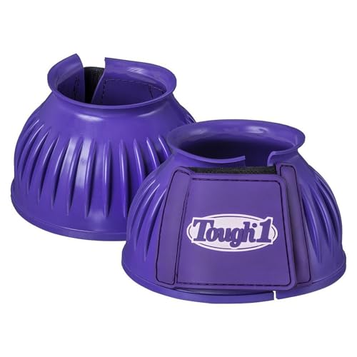 Tough 1 Heavy Duty Double Lock Bell Boots - color: Purple, size: Large