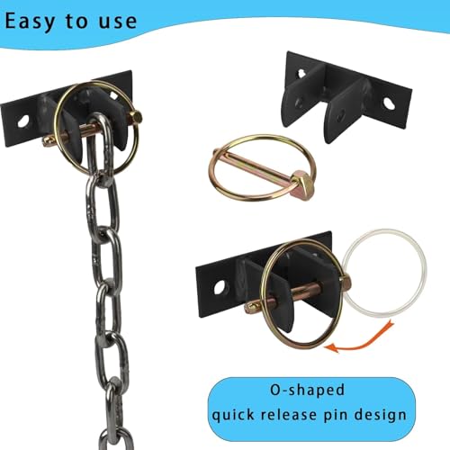 8 Pcs Water Bucket Hook with Pin Heavy Duty Wall Mounted Equestrian Bucket Hooks Hangers Horse Feed Bracket for Horse Stall Stable Barn,Black