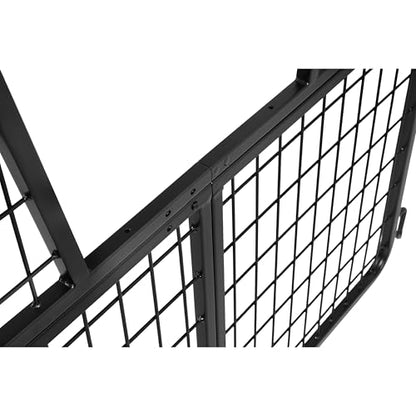 52" W x 50.5" H Horse Stall Gate for Livestock Enclosures Steel | Powder Coated Black