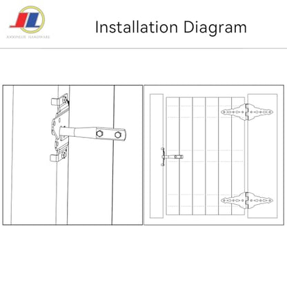 Gate Latch, Outdoor Fence Gate Lock, Adjustable Strike - size: Latch