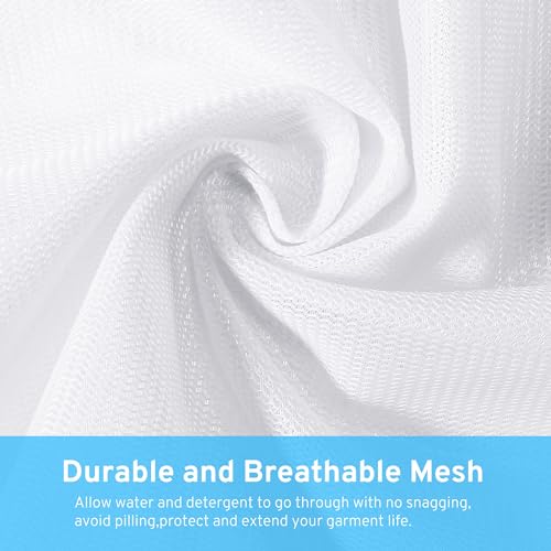 Ultimate 7 Pack 6 Size Mesh Laundry Bags Set for Delicates with AUTO-Lock Zipper, Lingerie Bags for Washing Delicates, Laundry Bags Mesh Wash Bags, Delicates Laundry Bag for Jeans,Blouse,Stocking,Bra | Laundry Bags Mesh Wash Bags Set, 6 Sizes, Durable Bre