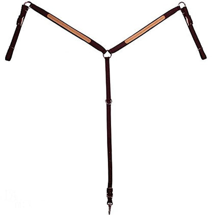 Tahoe Tack Basket Weave Leather Overlay Nylon Headstall, Breast Collar, and Reins Set