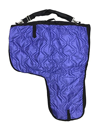 AJ Tack Western Padded Saddle Carrier Bag with Shoulder Strap, Green - color: Green