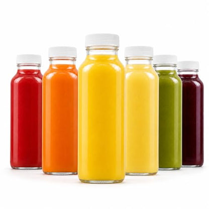 kitchentoolz 8oz Square Glass Juice Shot Bottle with Lid – 6 Pack 8 oz Milk Glass Bottles with Lids for Lunch Box, Airtight Reusable Drinking Jars for Smoothies, Yogurt, Kefir, Juice & Water - color: 8oz, style: 6 Pack