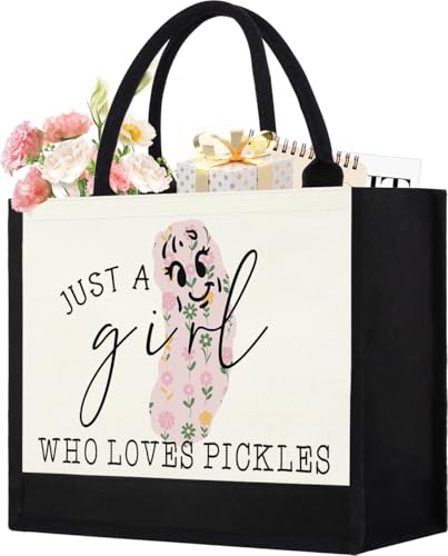GevGuxLuo Tote Bag for Women Animal Lover Bag Gift for Women - color: Pickles