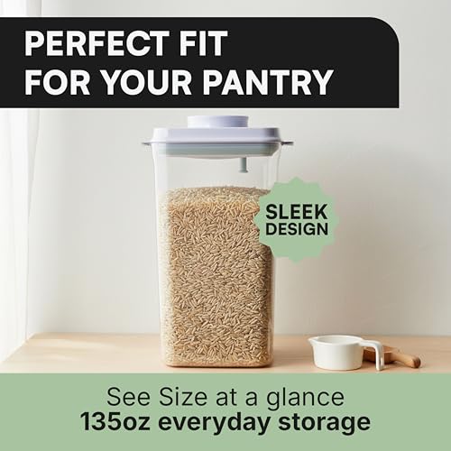 Bop Top Airtight Food Storage Containers | Pop-Top Lid | 16.5 Cups / 135 Oz - color: Single: 135 oz