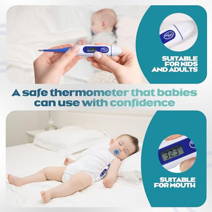 TrelaCo 36 Pcs Digital Thermometers, Oral Fast Reading, Blue - size: Blue