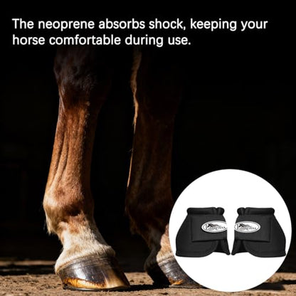 Ballistic Nylon Horse Bell Boots Large - Overreach Protection - size: Medium