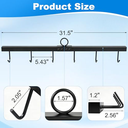 Steel Chain Link Fence Stretcher with 6 Thicken Hook | Anti-rust Surface Woven Wire Fence Stretcher, Upgrade Field Fence Stretcher with Reinforced Lining, Detachable Structure