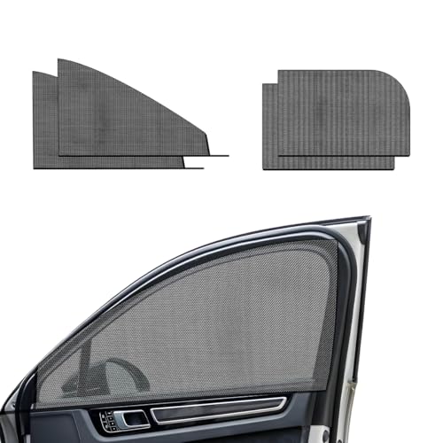 Wevdn 4 PCS Car Window Shade, Breathable Mesh Auto Front Rear Side Window Sun Shades, UV Protection car Window Screens for Baby and Kids, Auto Camping Curtains Privacy Protection Shades (SUV) - color: SUV 4PCS