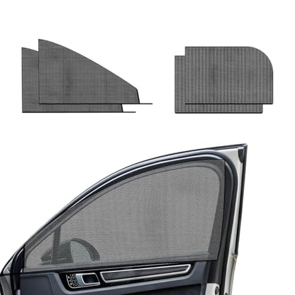 Wevdn 4 PCS Car Window Shade, Breathable Mesh Auto Front Rear Side Window Sun Shades, UV Protection car Window Screens for Baby and Kids, Auto Camping Curtains Privacy Protection Shades (SUV) - color: SUV 4PCS