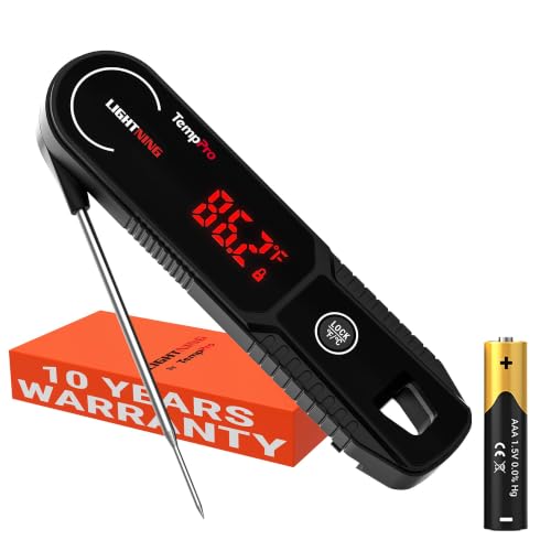 TempPro TempSwift 1 Sec Instant Read Meat Thermometer Digital - color: Black