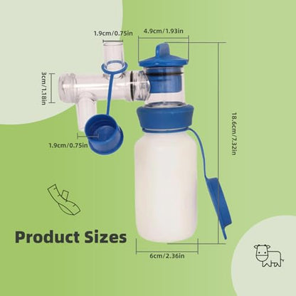 200ML PC Milk Sampler for Accurate Analysis, Milking Machine Accessory - Ideal for Livestock Farming & Dairy Testing