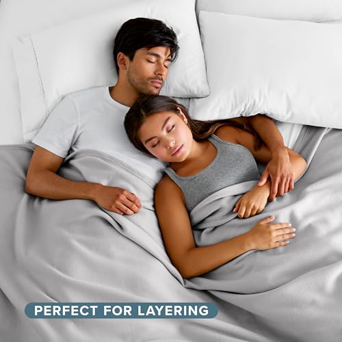 Bare Home Polar Fleece Blanket (Throw, Light Grey) - color: 06 - Light Grey, size: Throw