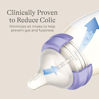 Lansinoh Anti-Colic Baby Bottles, 2 Ounces, 2 Count - style: 2 Ounce, XS Flow, 2 Count