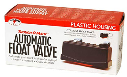 Little Giant® Trough-O-Matic® Stock Water Tank | Float Valve Controlled Watering Tank with Plastic Housing (Float Valve with Expansion Brackets, 1, Count) - style: Float Valve with Expansion Brackets