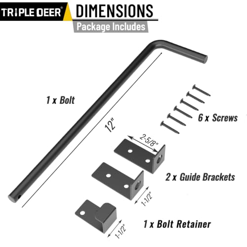 12" Heavy Duty Cane Bolt Gate Drop Rod Extra Thick Ground Latch 1 Pack - color: 12 Inch