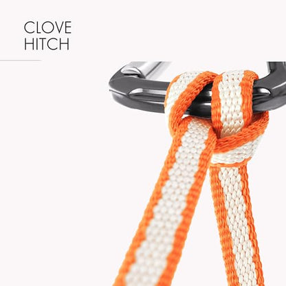 GM CLIMBING 11mm UHMWPE Sling Runner 22kN CE UIAA Certified - color: Orange, size: 12" | 3 Pack